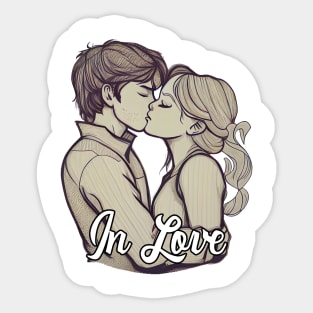 Couple Kiss In Love Sticker